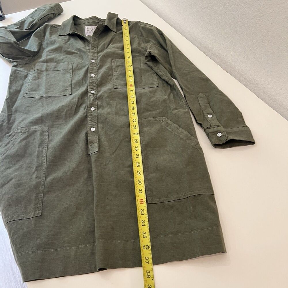Frank & Eileen Ireland Dress  Hunter Green XL MSRP $458 Utility Quiet Luxury - Picture 8 of 8